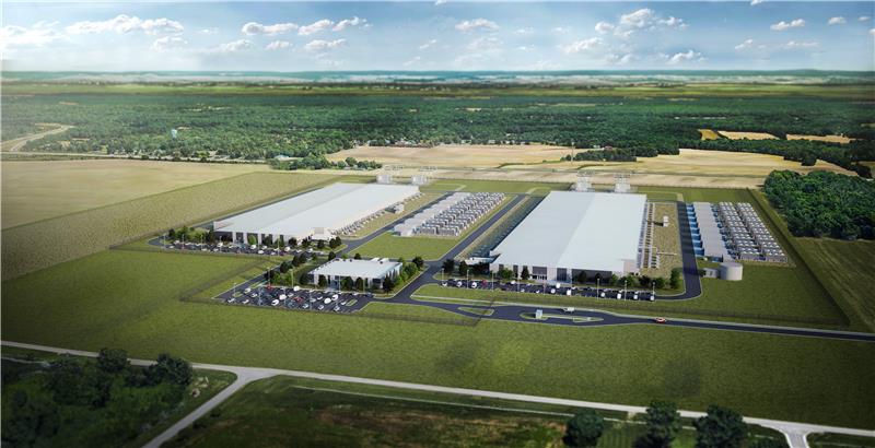 Meta Montgomery, Alabama Data Center Campus Rendering 2