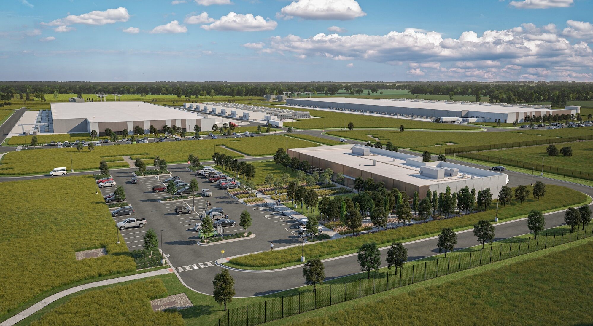 Meta Montgomery, Alabama Data Center Campus Rendering